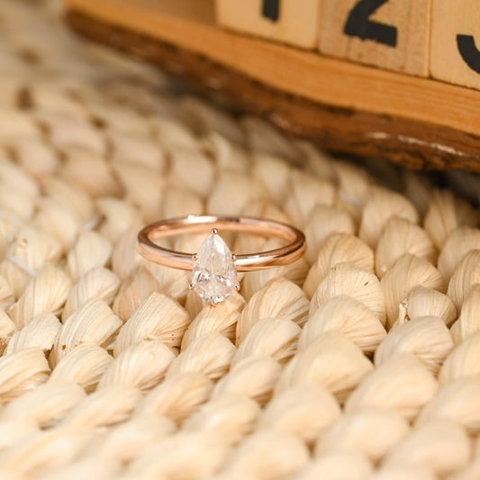 Marquise Cut Cluster Styled Lab Grown Diamond Engagement Ring