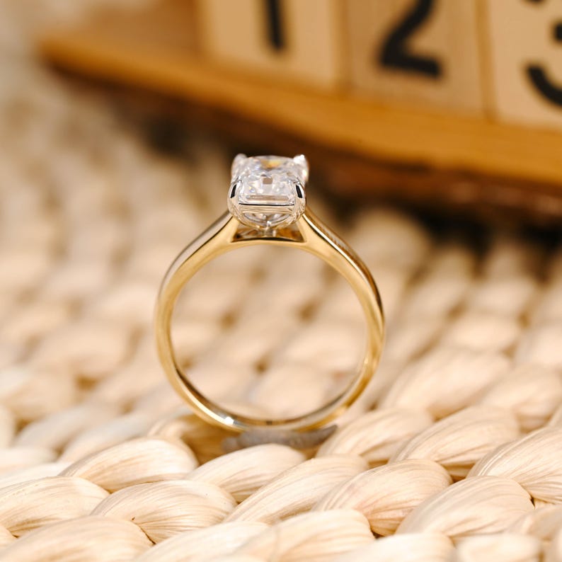 Marquise Cut Cluster Styled Lab Grown Diamond Engagement Ring