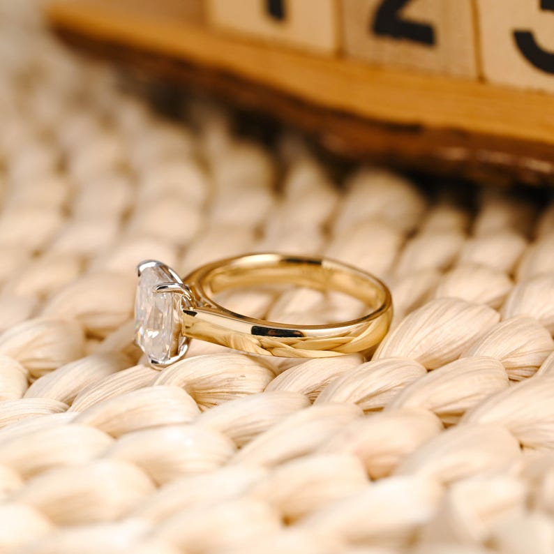 Marquise Cut Cluster Styled Lab Grown Diamond Engagement Ring