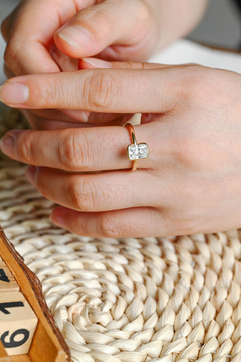 Marquise Cut Cluster Styled Lab Grown Diamond Engagement Ring