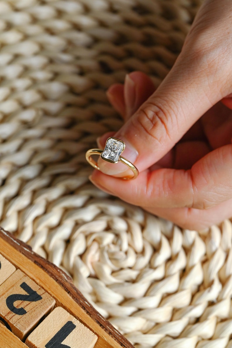 Marquise Cut Cluster Styled Lab Grown Diamond Engagement Ring