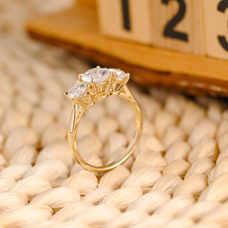 Marquise Cut Cluster Styled Lab Grown Diamond Engagement Ring