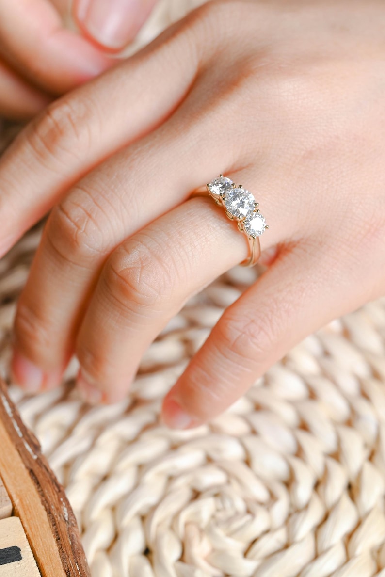 Marquise Cut Cluster Styled Lab Grown Diamond Engagement Ring