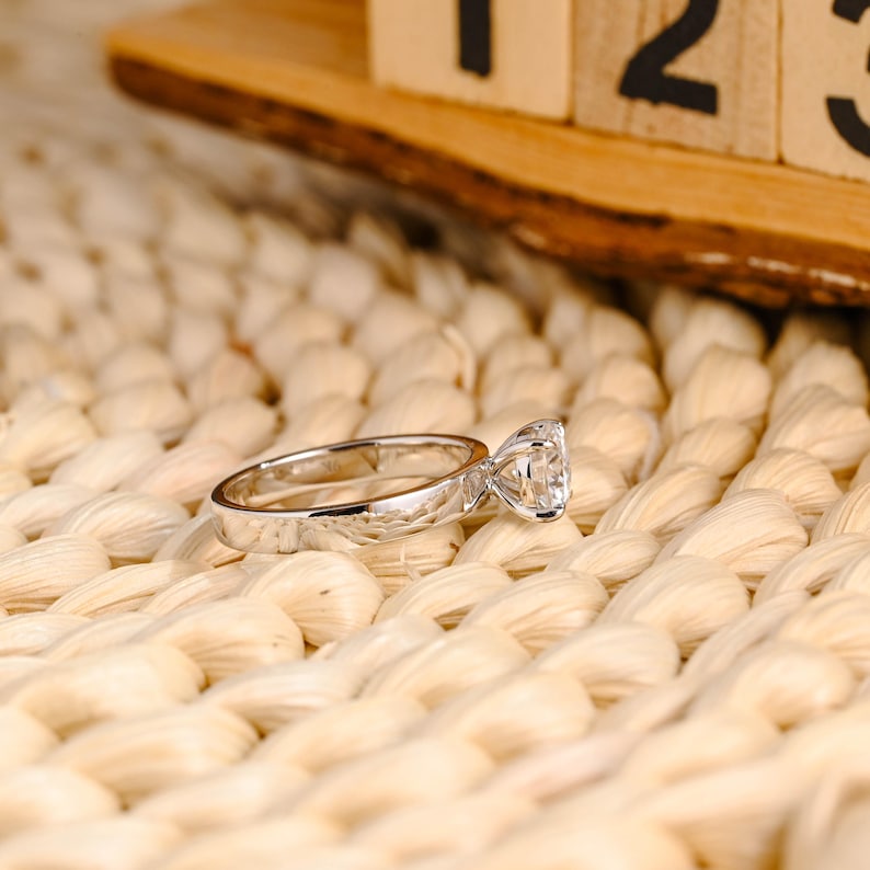 Marquise Cut Cluster Styled Lab Grown Diamond Engagement Ring