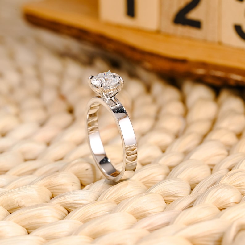Marquise Cut Cluster Styled Lab Grown Diamond Engagement Ring