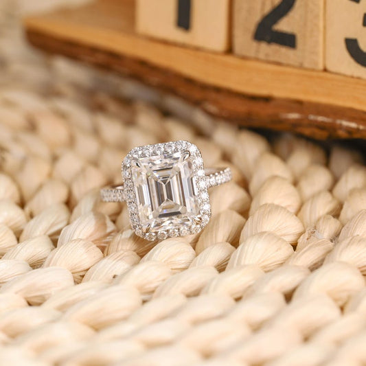 Marquise Cut Cluster Styled Lab Grown Diamond Engagement Ring
