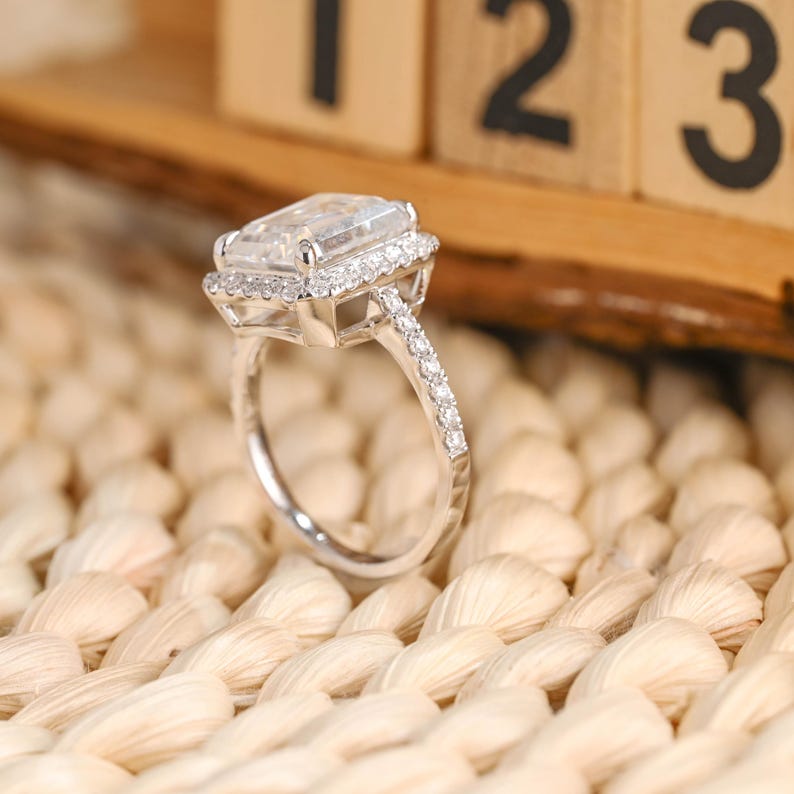 Marquise Cut Cluster Styled Lab Grown Diamond Engagement Ring
