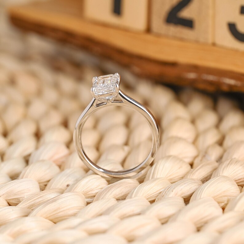 Marquise Cut Cluster Styled Lab Grown Diamond Engagement Ring