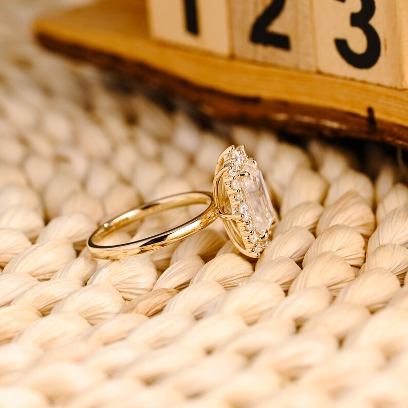 Marquise Cut Cluster Styled Lab Grown Diamond Engagement Ring