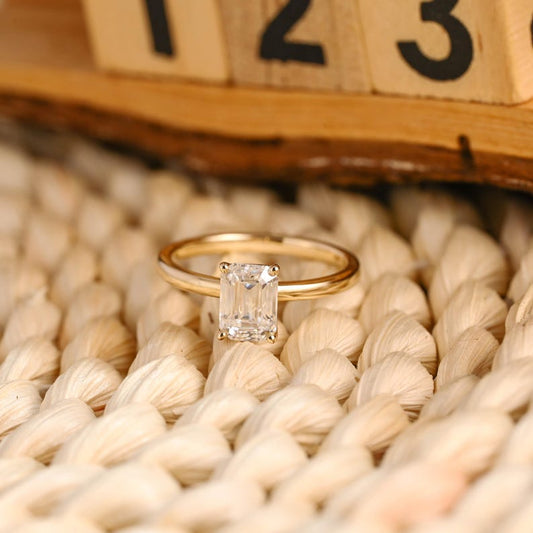 Marquise Cut Cluster Styled Lab Grown Diamond Engagement Ring