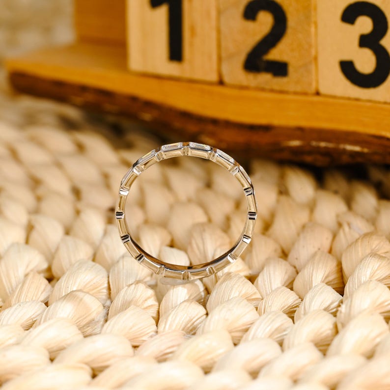 Marquise Cut Cluster Styled Lab Grown Wedding Band