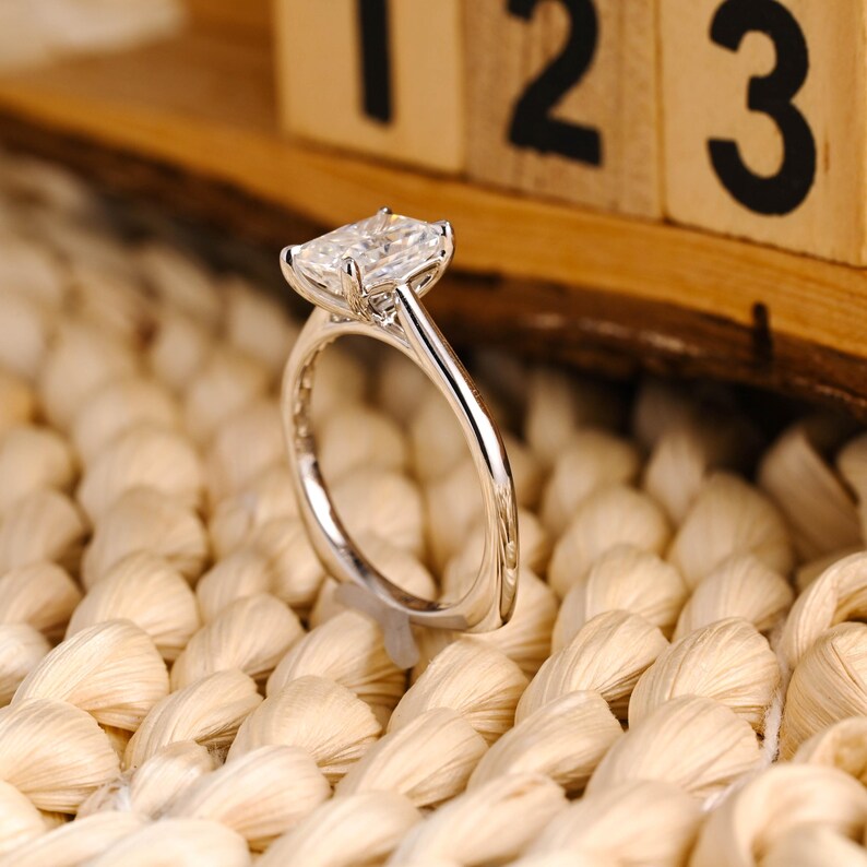 Marquise Cut Cluster Styled Lab Grown Diamond Engagement Ring