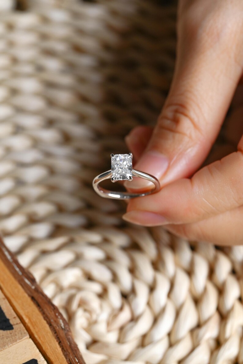 Marquise Cut Cluster Styled Lab Grown Diamond Engagement Ring