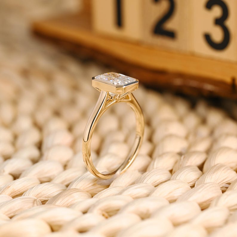 Marquise Cut Cluster Styled Lab Grown Diamond Engagement Ring