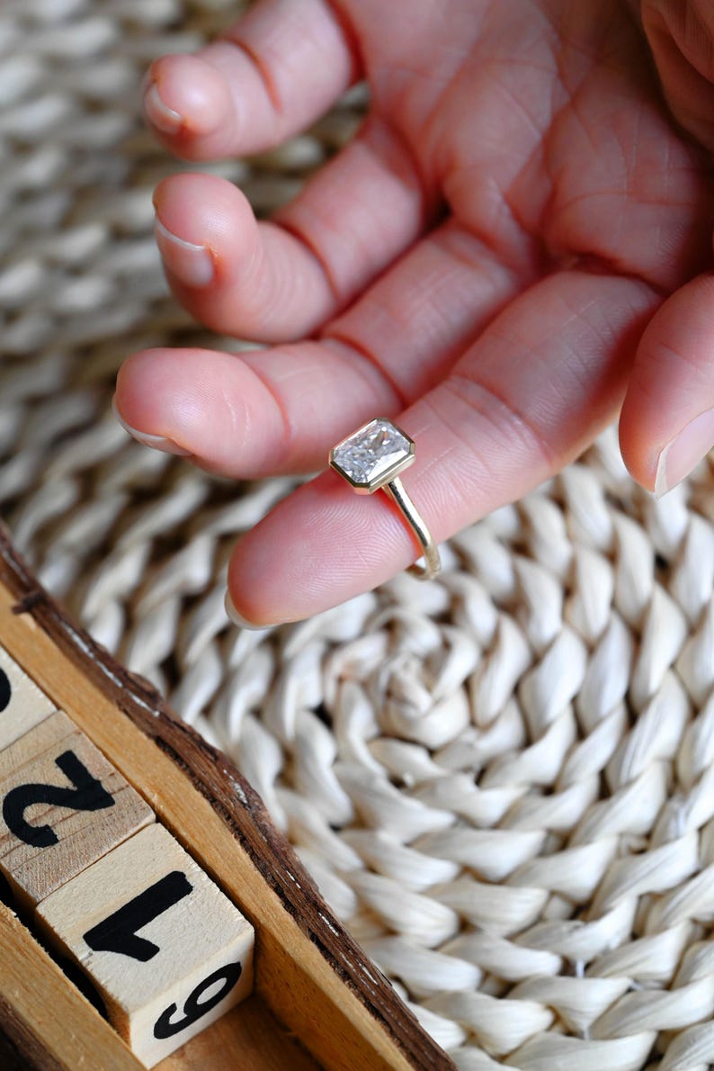 Marquise Cut Cluster Styled Lab Grown Diamond Engagement Ring