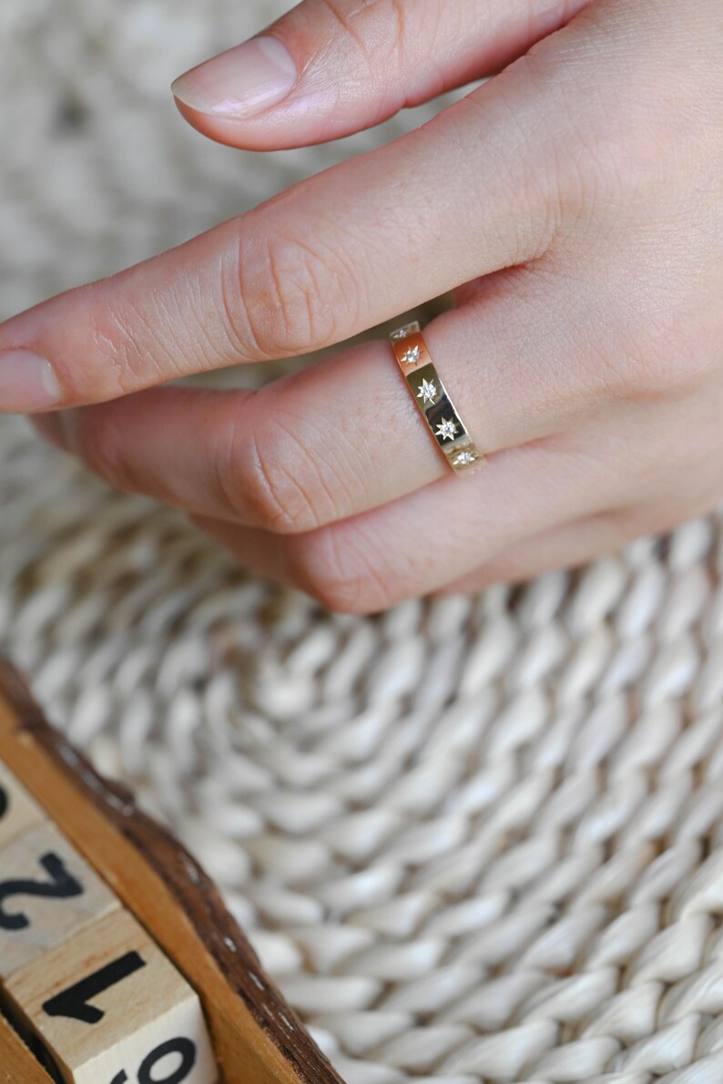 Marquise Cut Cluster Styled Lab Grown Wedding Band