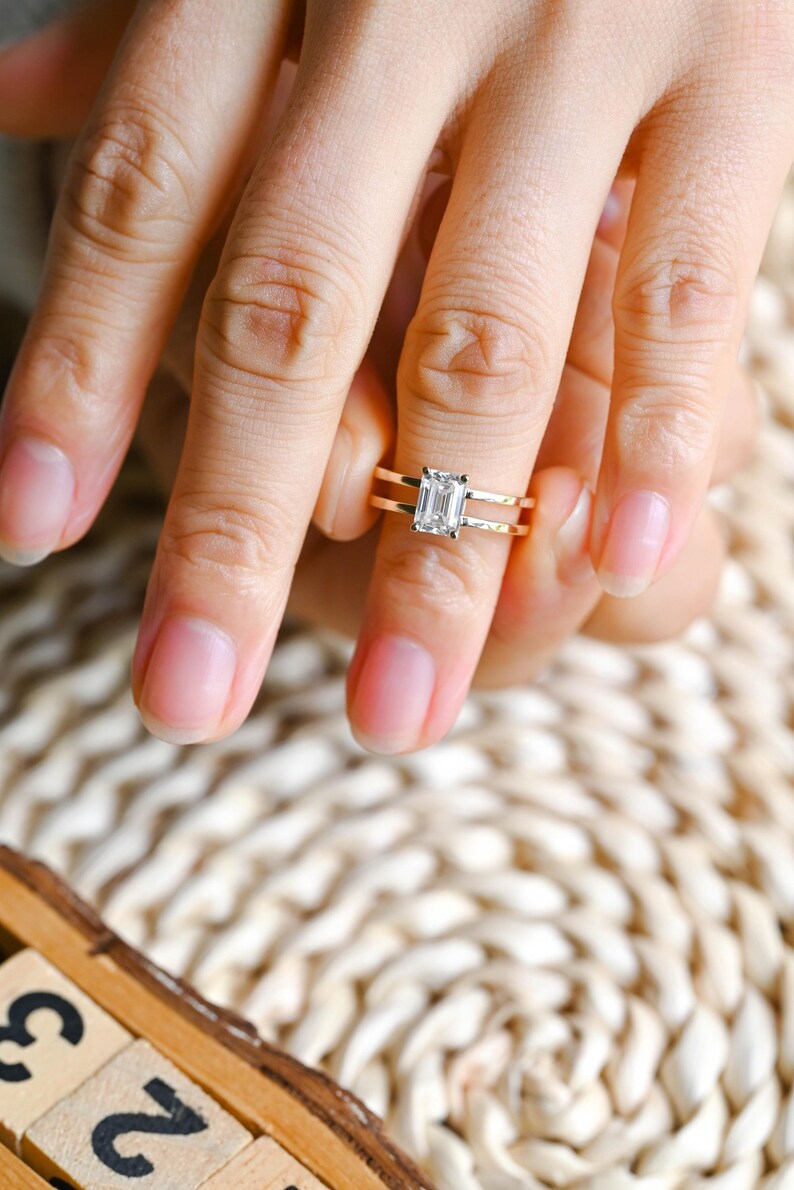 Marquise Cut Cluster Styled Lab Grown Diamond Engagement Ring