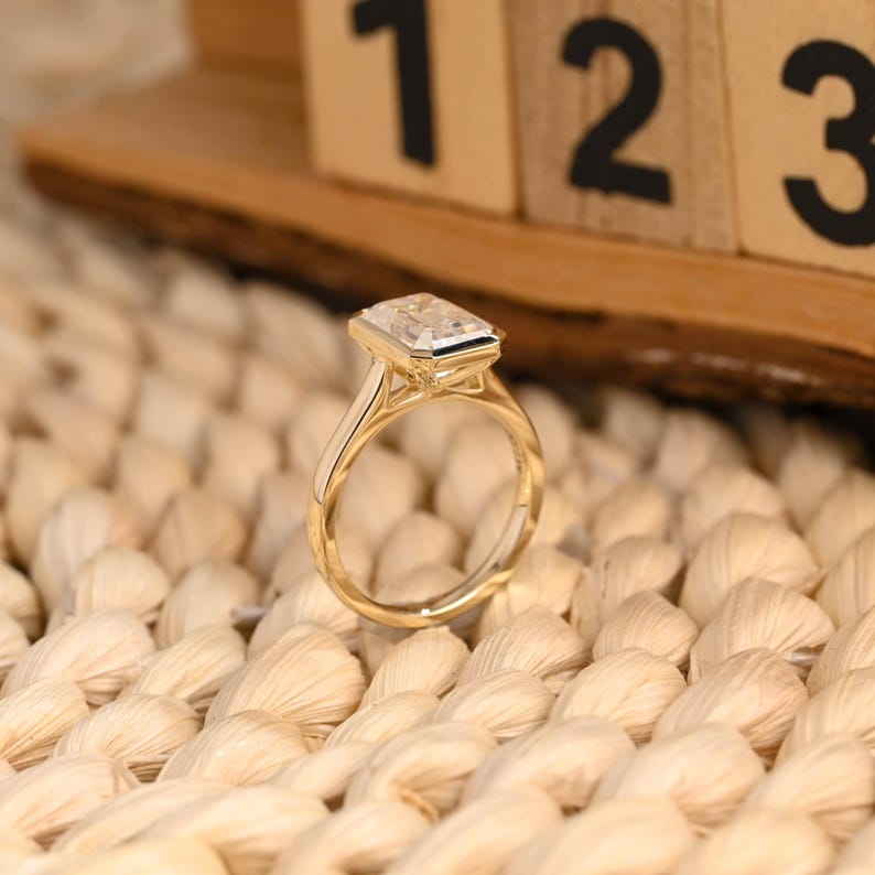 Marquise Cut Cluster Styled Lab Grown Diamond Engagement Ring