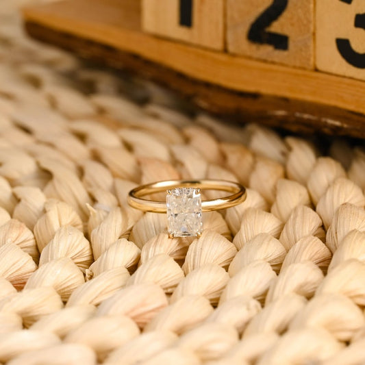 Marquise Cut Cluster Styled Lab Grown Diamond Engagement Ring