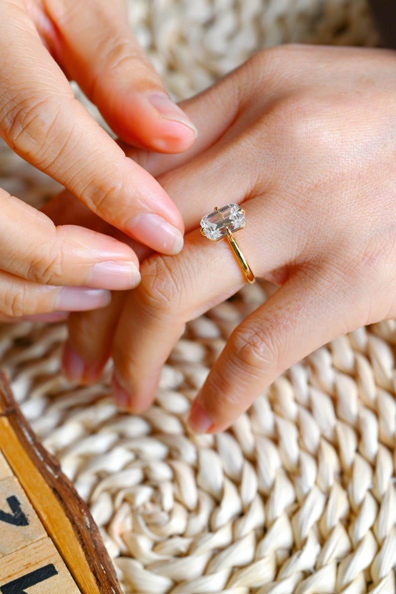 Marquise Cut Cluster Styled Lab Grown Diamond Engagement Ring
