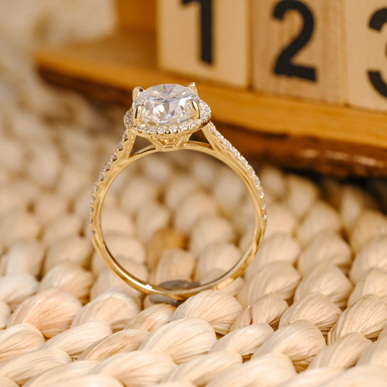 Marquise Cut Cluster Styled Lab Grown Diamond Engagement Ring