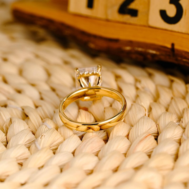 Marquise Cut Cluster Styled Lab Grown Diamond Engagement Ring