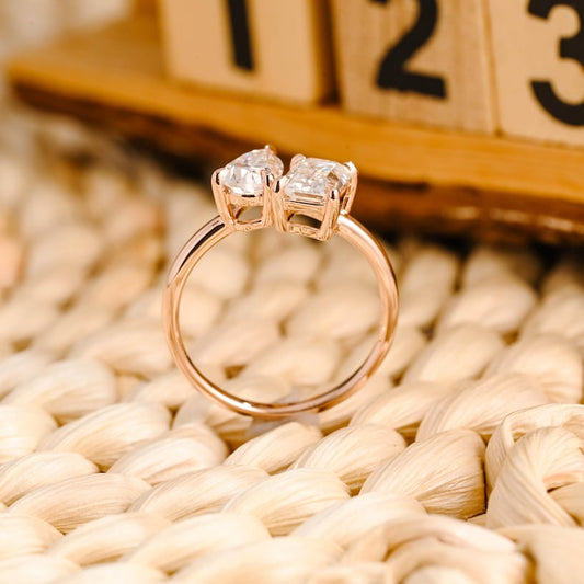 Marquise Cut Cluster Styled Lab Grown Diamond Engagement Ring