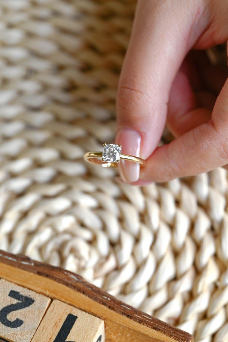Marquise Cut Cluster Styled Lab Grown Diamond Engagement Ring