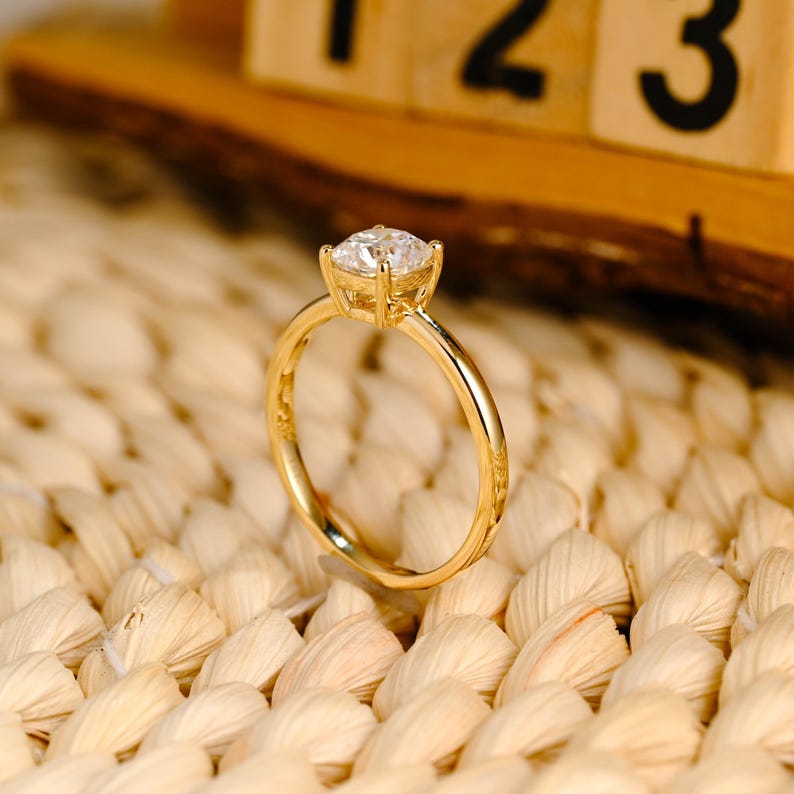 Marquise Cut Cluster Styled Lab Grown Diamond Engagement Ring