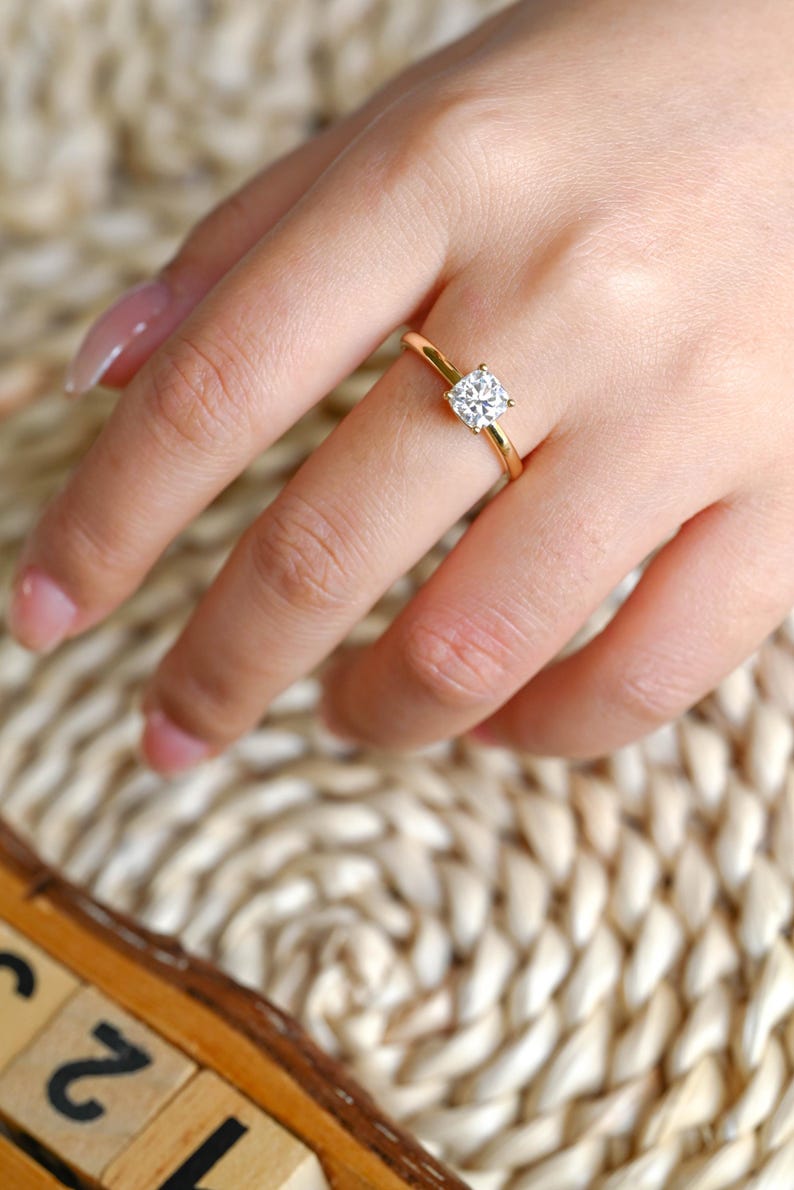 Marquise Cut Cluster Styled Lab Grown Diamond Engagement Ring
