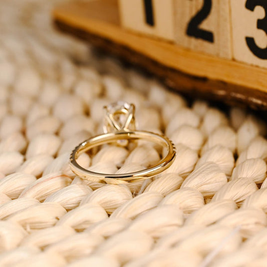 Marquise Cut Cluster Styled Lab Grown Diamond Engagement Ring