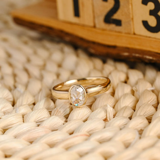 Marquise Cut Cluster Styled Lab Grown Diamond Engagement Ring