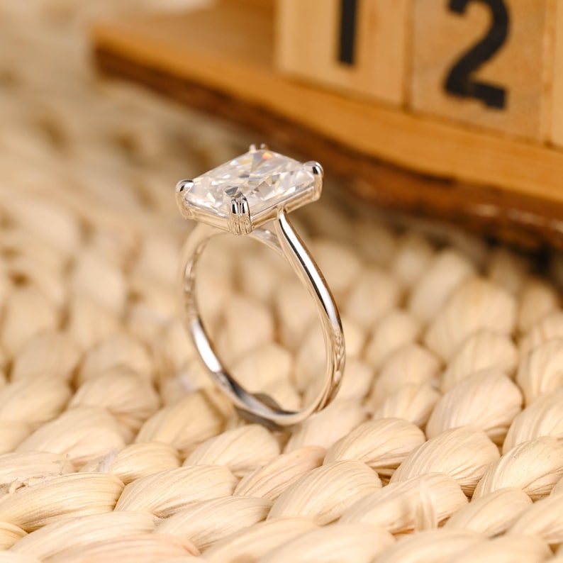 Marquise Cut Cluster Styled Lab Grown Diamond Engagement Ring