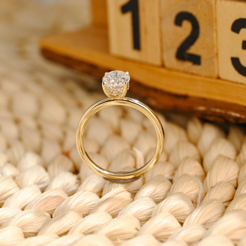 Marquise Cut Cluster Styled Lab Grown Diamond Engagement Ring