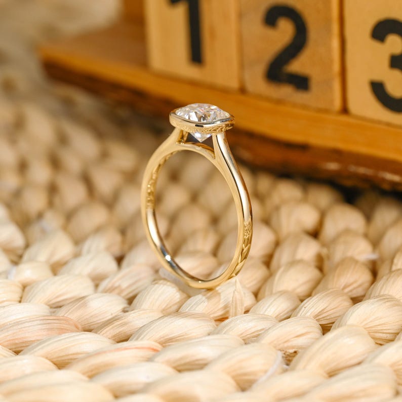 Marquise Cut Cluster Styled Lab Grown Diamond Engagement Ring