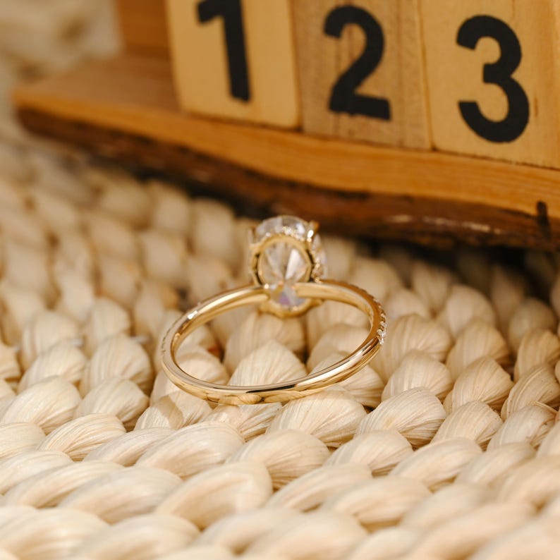 Marquise Cut Cluster Styled Lab Grown Diamond Engagement Ring