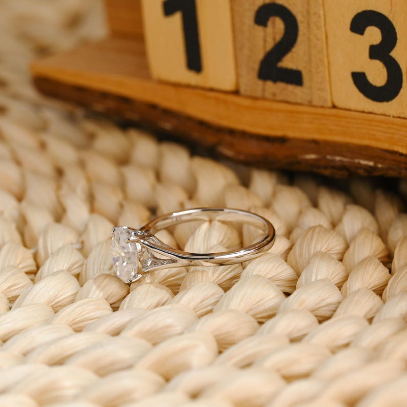 Marquise Cut Cluster Styled Lab Grown Diamond Engagement Ring