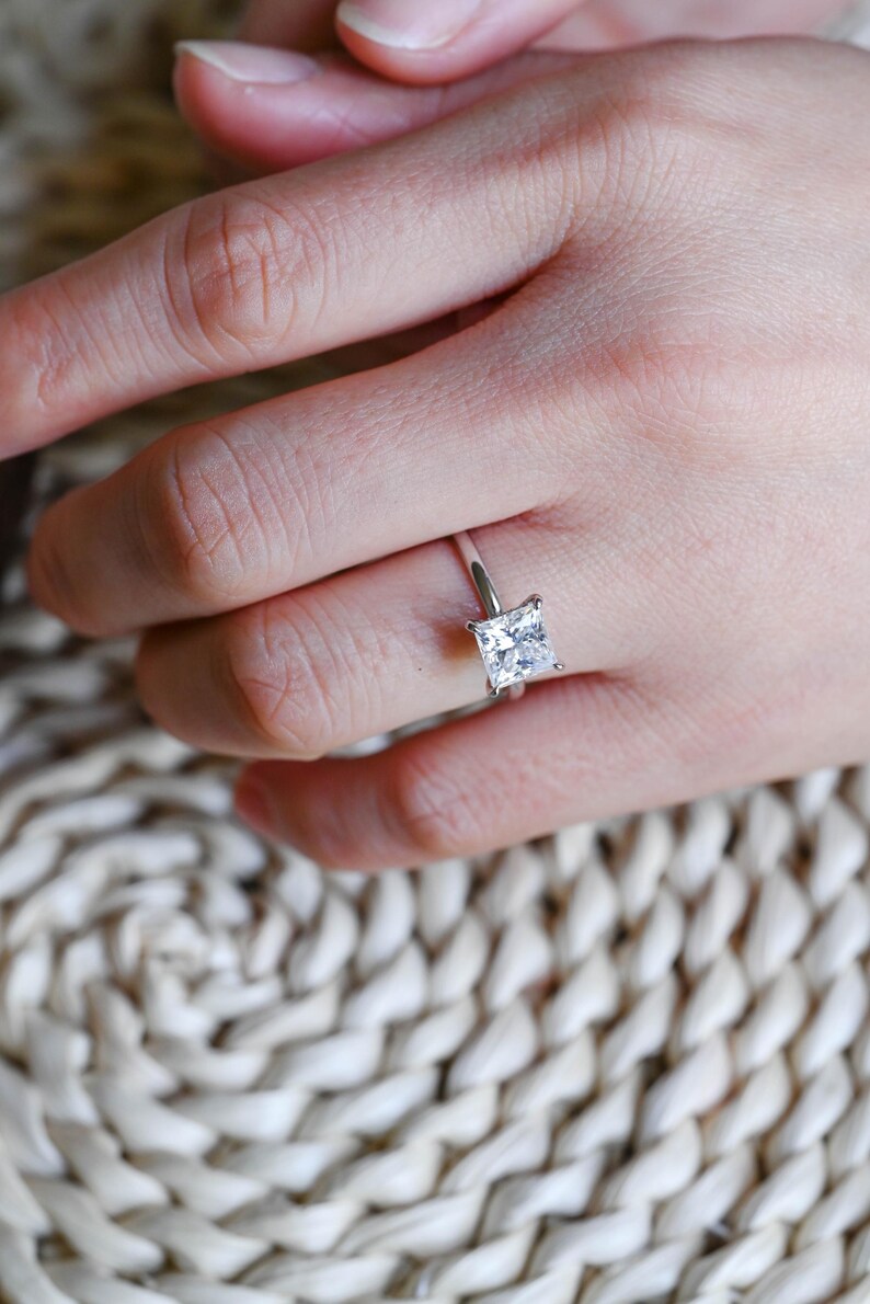 Marquise Cut Cluster Styled Lab Grown Diamond Engagement Ring