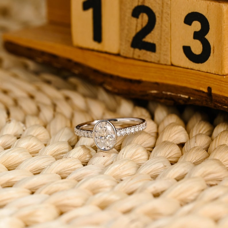 Marquise Cut Cluster Styled Lab Grown Diamond Engagement Ring