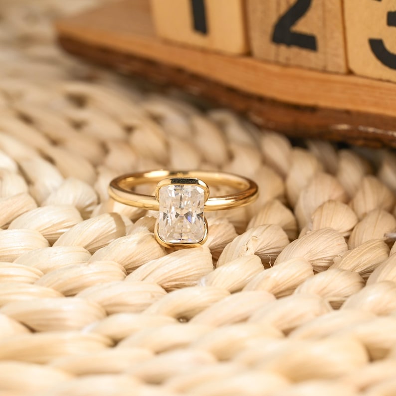 Marquise Cut Cluster Styled Lab Grown Diamond Engagement Ring