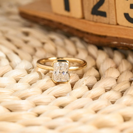 Marquise Cut Cluster Styled Lab Grown Diamond Engagement Ring