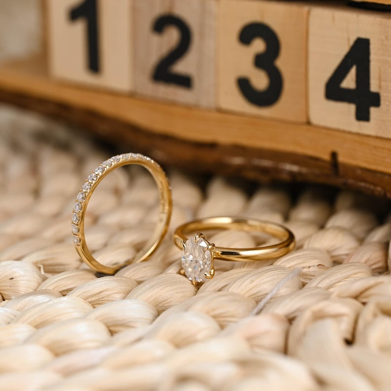 Marquise Cut Cluster Styled Lab Grown Diamond Bridal Ring Set