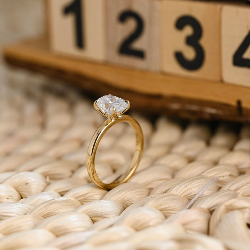 Marquise Cut Cluster Styled Lab Grown Diamond Engagement Ring