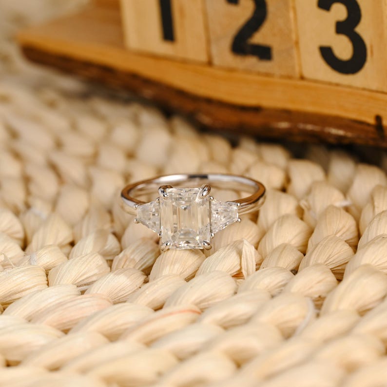 Marquise Cut Cluster Styled Lab Grown Diamond Engagement Ring