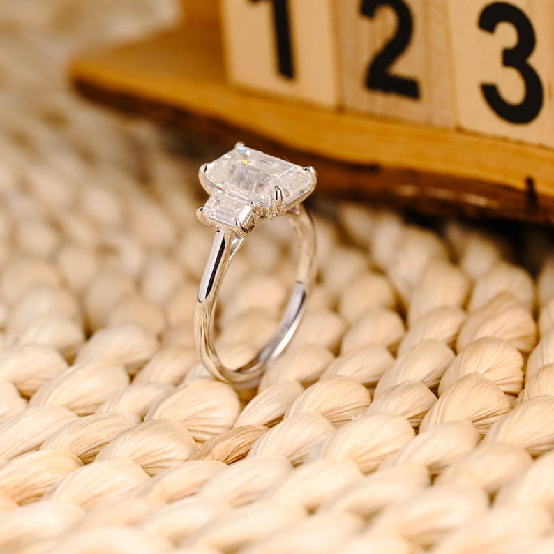 Marquise Cut Cluster Styled Lab Grown Diamond Engagement Ring