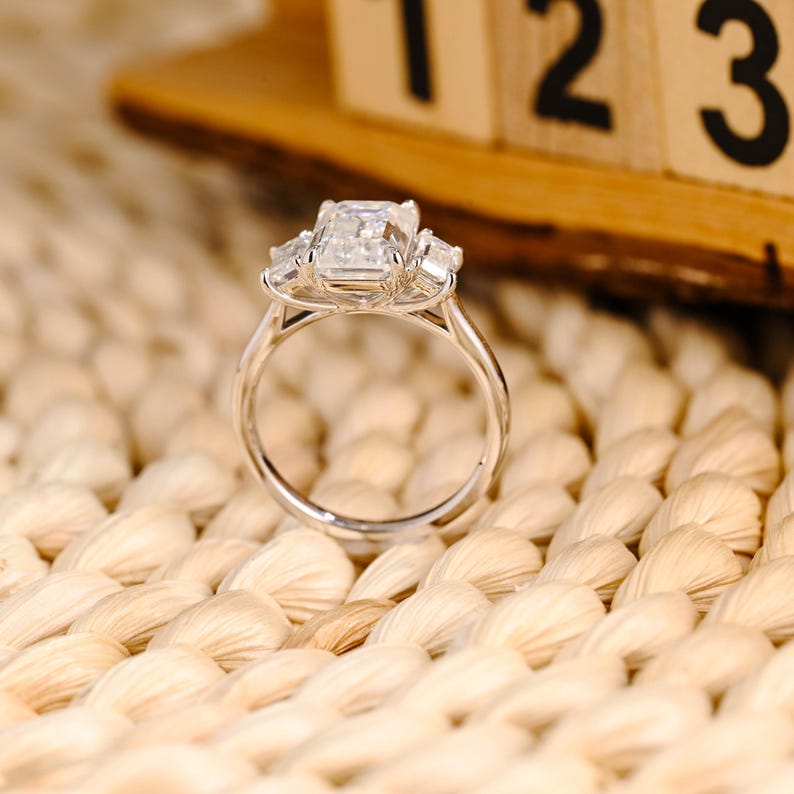 Marquise Cut Cluster Styled Lab Grown Diamond Engagement Ring