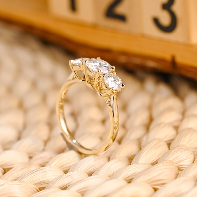 Marquise Cut Cluster Styled Lab Grown Diamond Engagement Ring