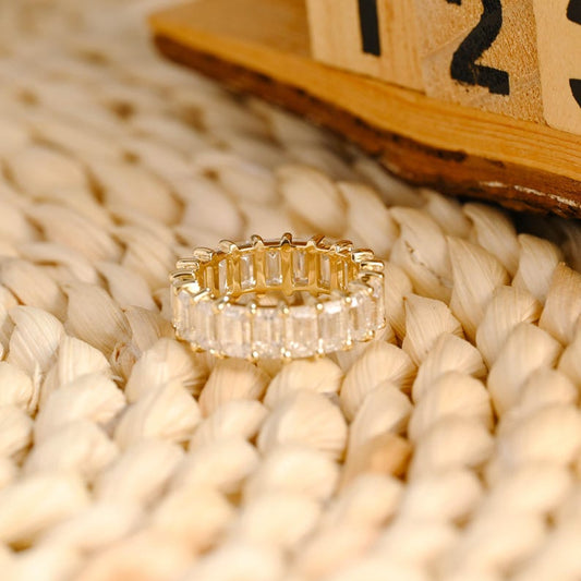 Marquise Cut Cluster Styled Lab Grown Wedding Band