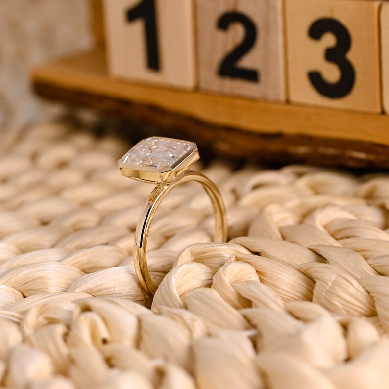 Marquise Cut Cluster Styled Lab Grown Diamond Engagement Ring