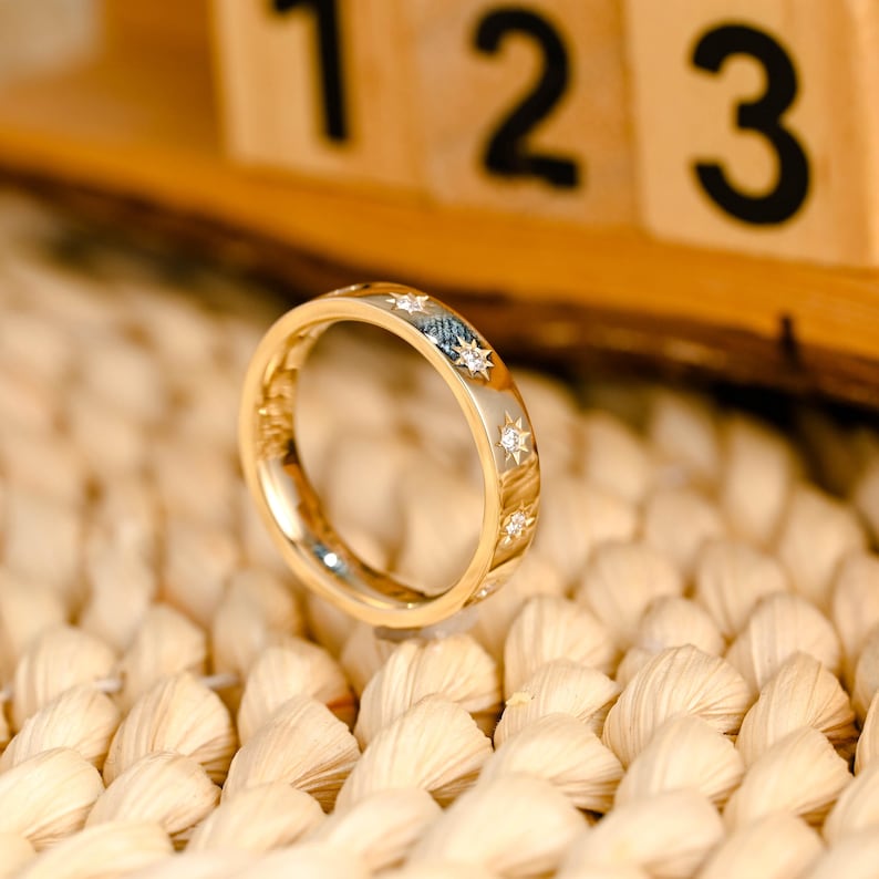 Marquise Cut Cluster Styled Lab Grown Wedding Band
